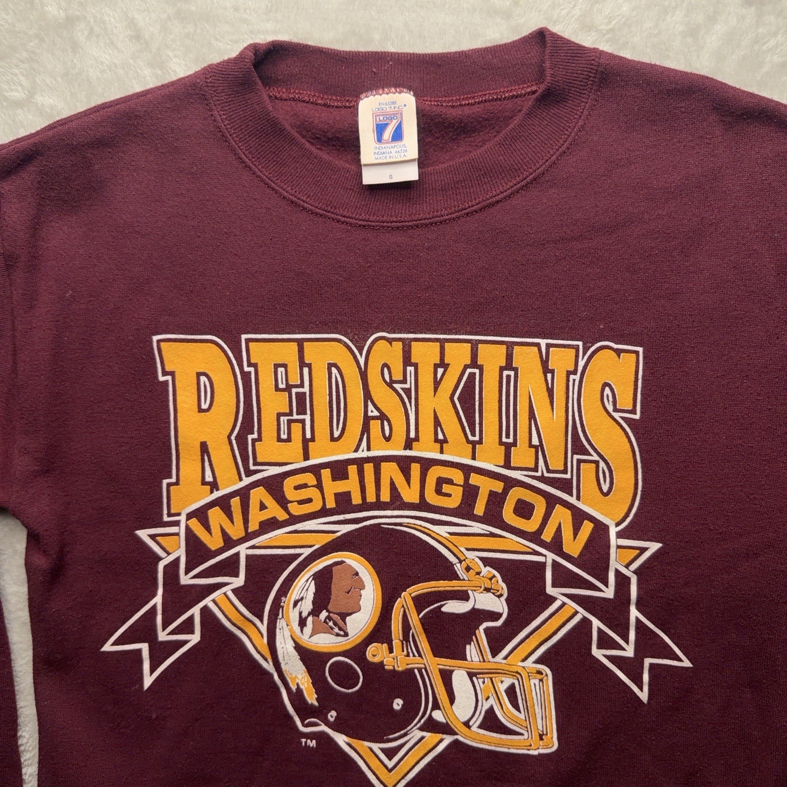 Logo 7 | NFL Sweatshirt | Washington Redskins Logo | Womens S | Made USA - Image 2