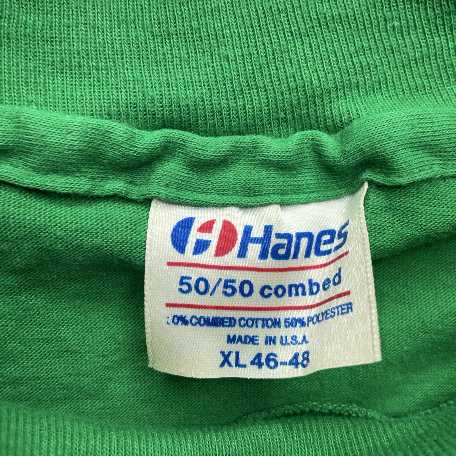 Vintage 90s Hanes T Shirt XL Green Irish St Patrick’s Day USA Made Single Stitch - Image 3