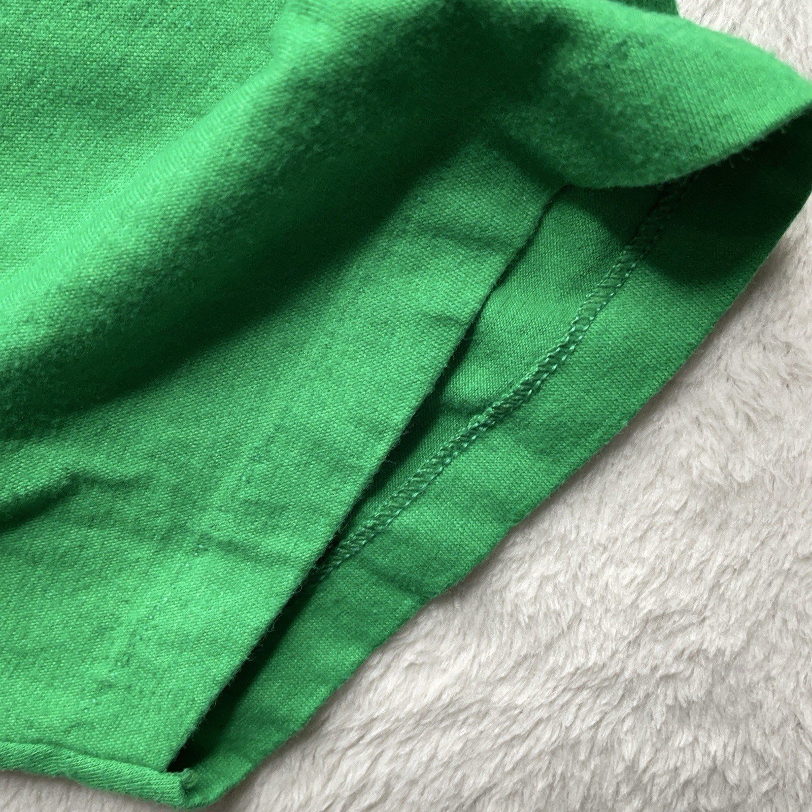 Vintage 90s Hanes T Shirt XL Green Irish St Patrick’s Day USA Made Single Stitch - Image 5