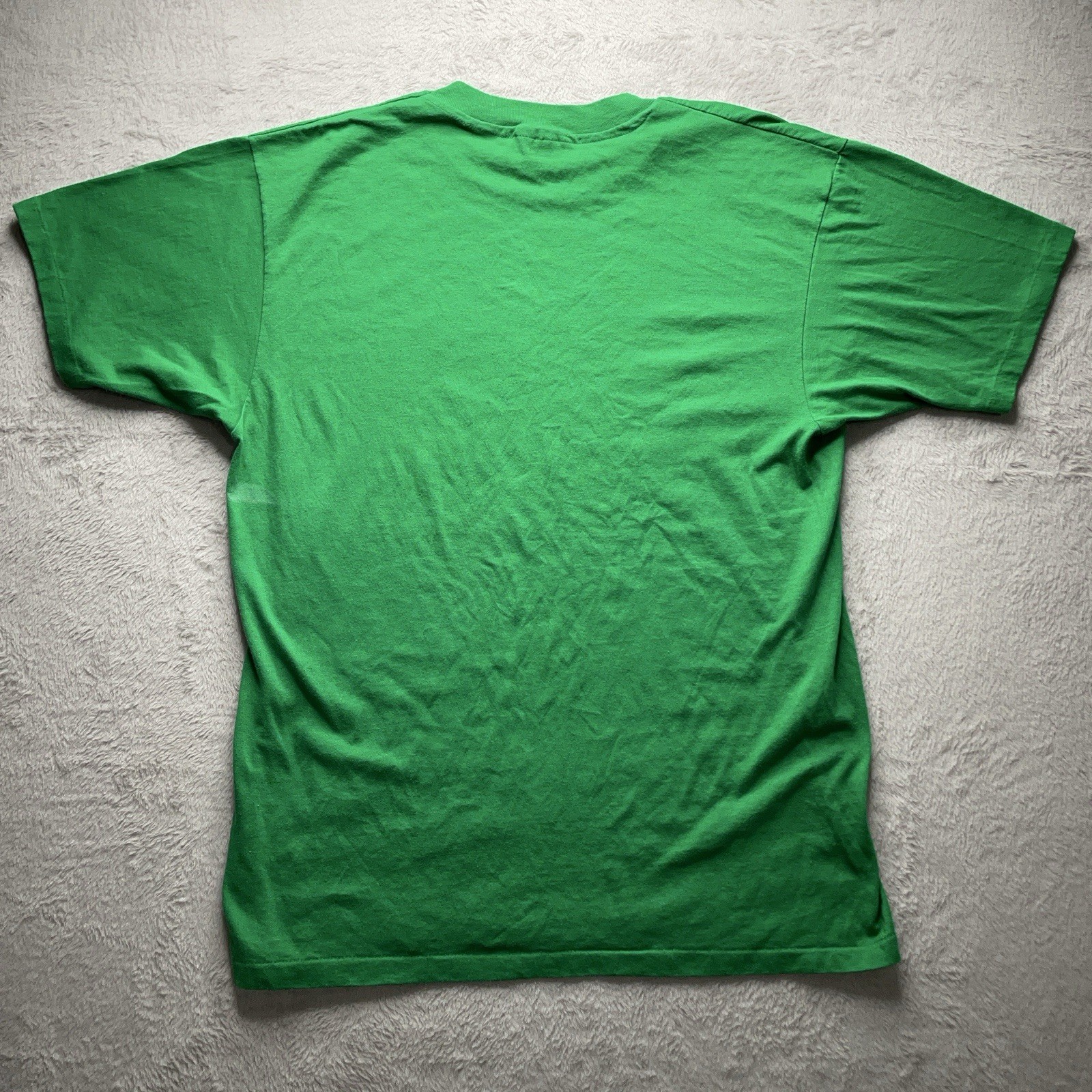 Vintage 90s Hanes T Shirt XL Green Irish St Patrick’s Day USA Made Single Stitch - Image 8