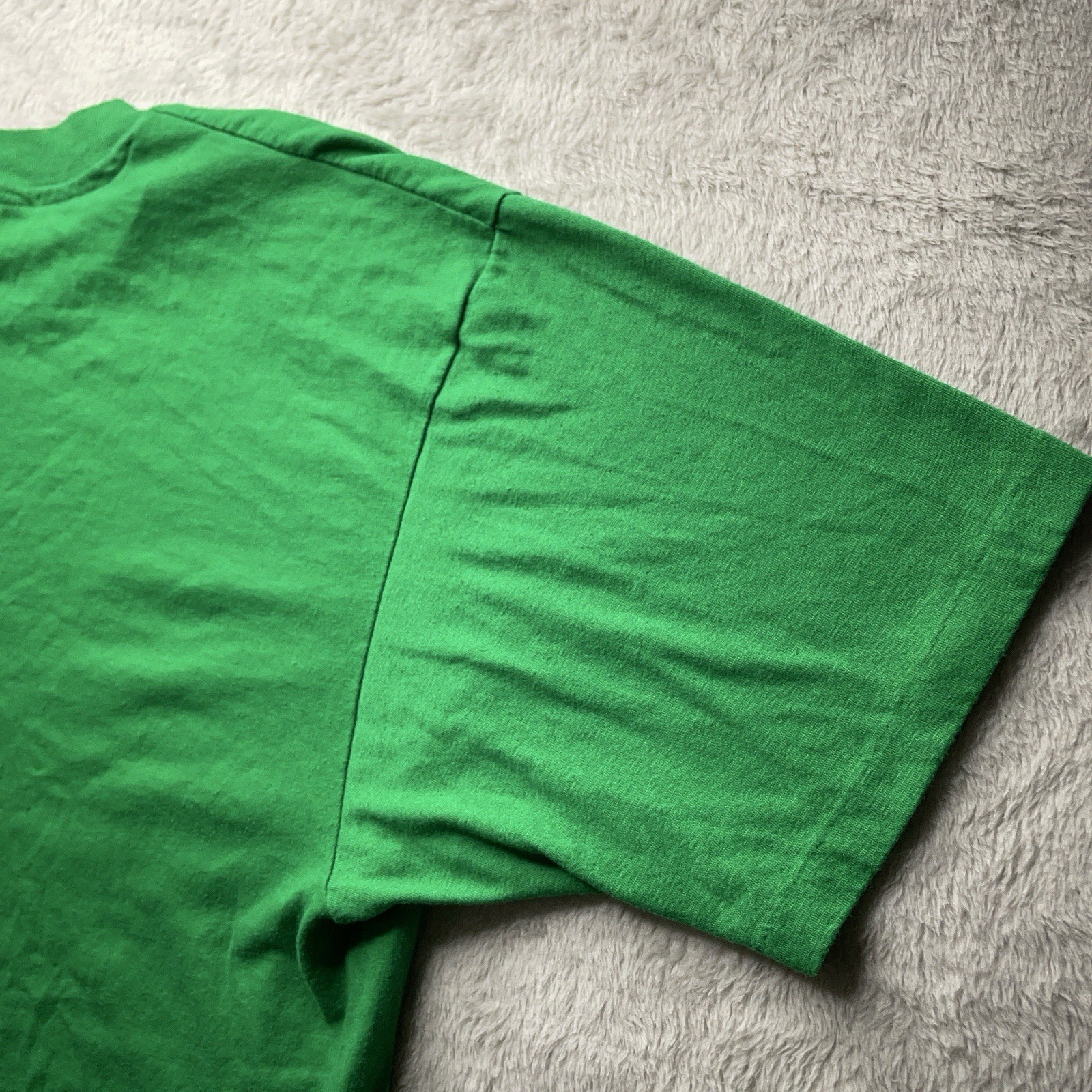 Vintage 90s Hanes T Shirt XL Green Irish St Patrick’s Day USA Made Single Stitch - Image 9