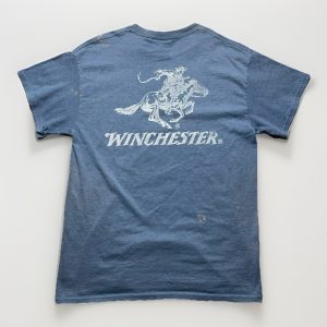 Winchester | T-Shirt | Cowboy Ammunition Graphic | Mens M | Blue