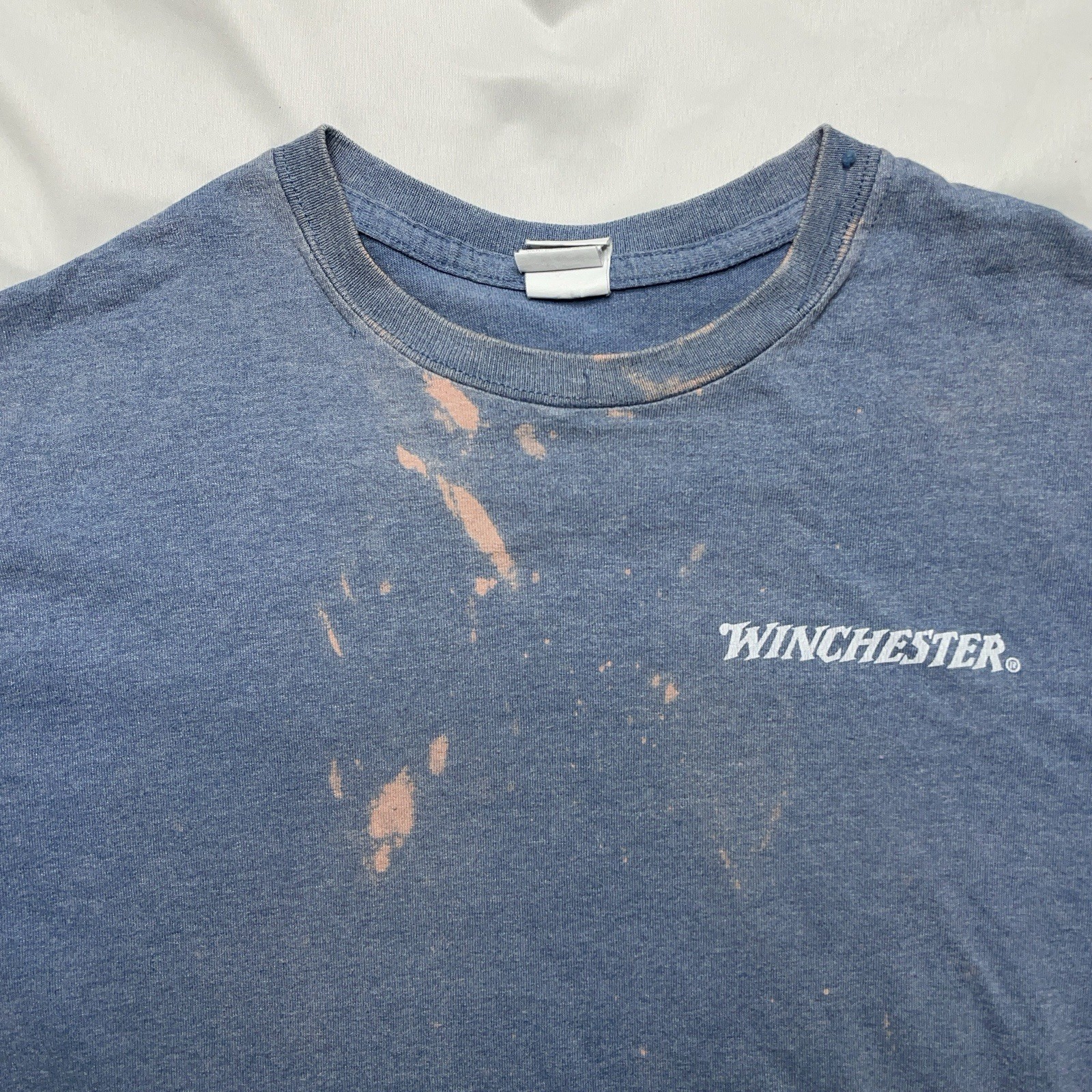 Winchester | T-Shirt | Cowboy Ammunition Graphic | Mens M | Blue - Image 3