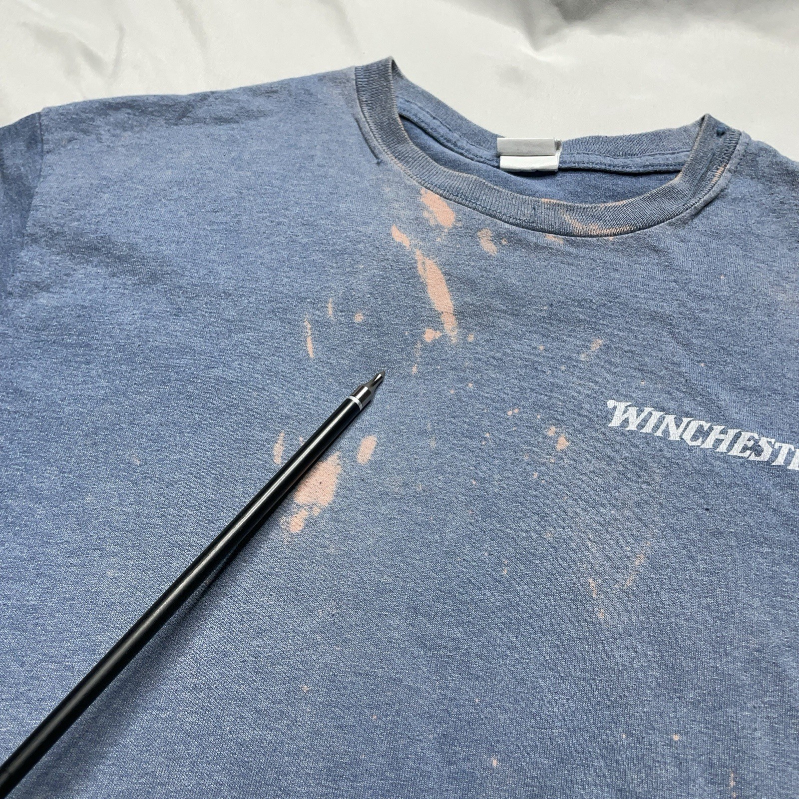 Winchester | T-Shirt | Cowboy Ammunition Graphic | Mens M | Blue - Image 6