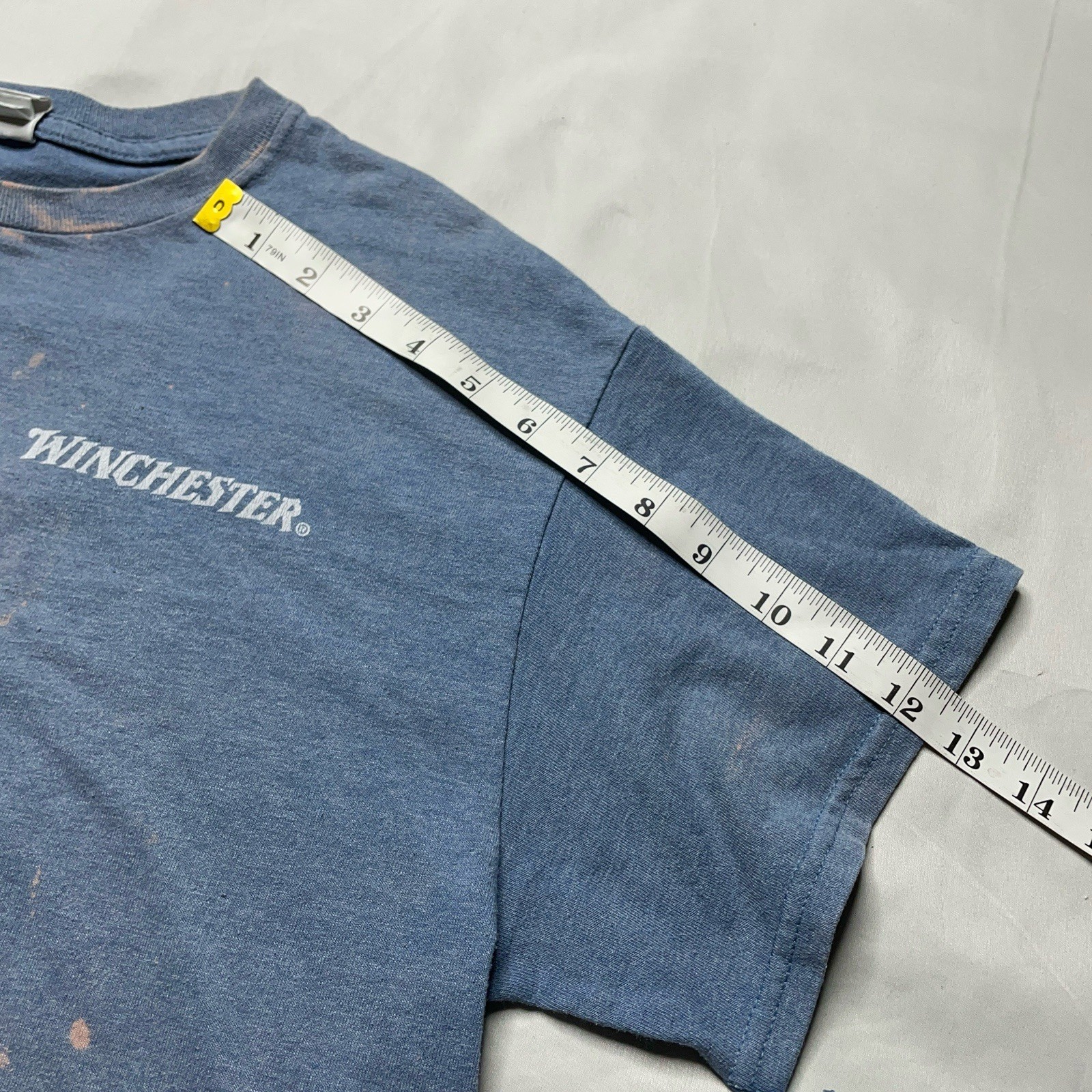 Winchester | T-Shirt | Cowboy Ammunition Graphic | Mens M | Blue - Image 16