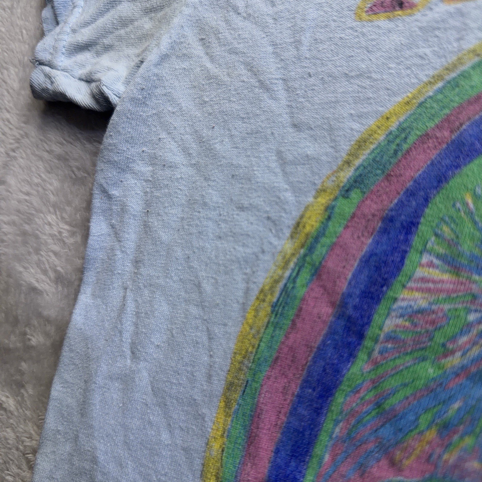 Nirvana | Graphic T-Shirt | Smiley Face | Mens S | Blue - Image 8